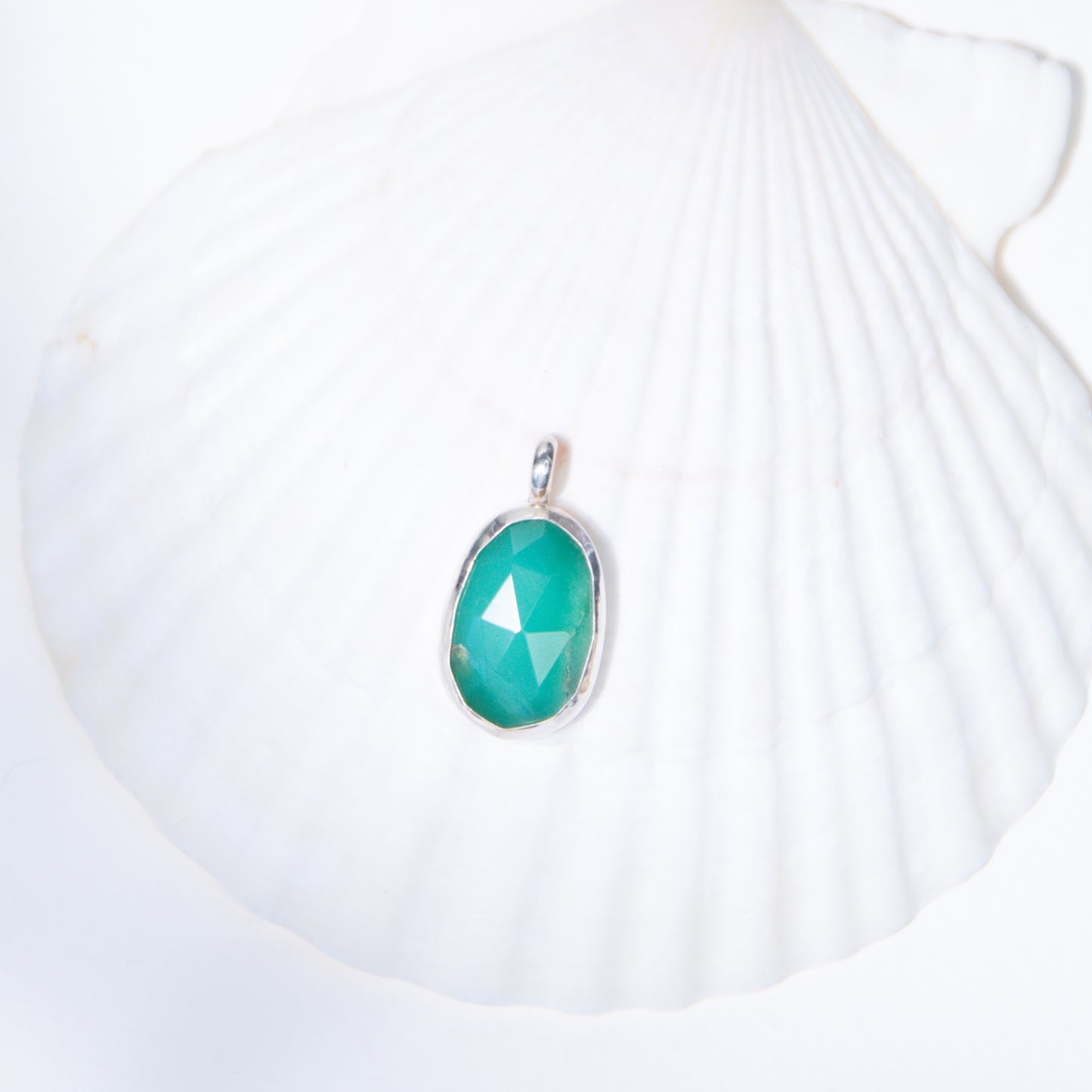 Chrysoprase Charm Pendant