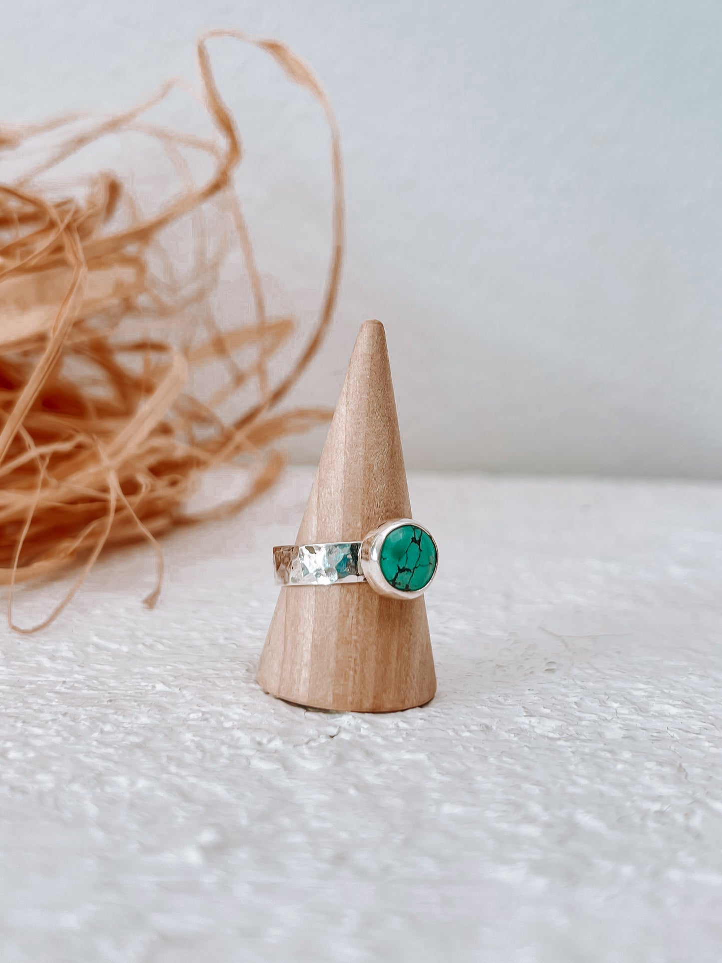 Textured Turquoise Ring (9)