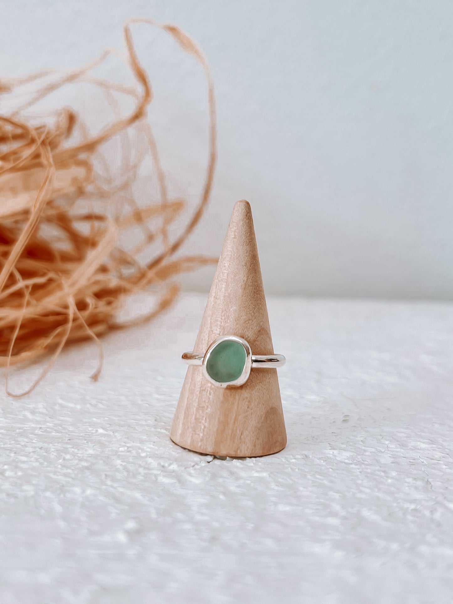 Sea Glass Ring (7.5)