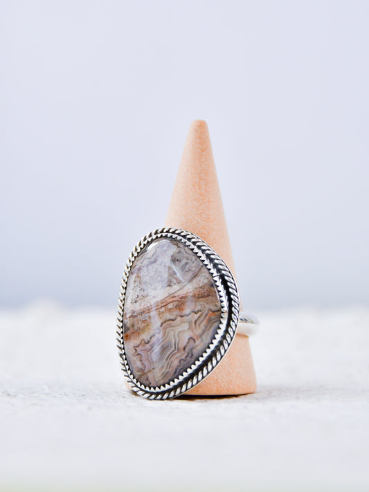 Crazy Lace Agate Ring (10.75)