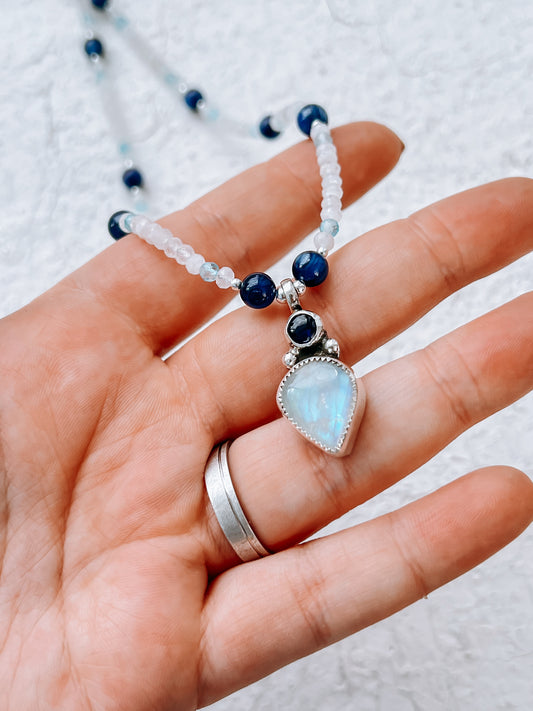 Kyanite & Moonstone Necklace