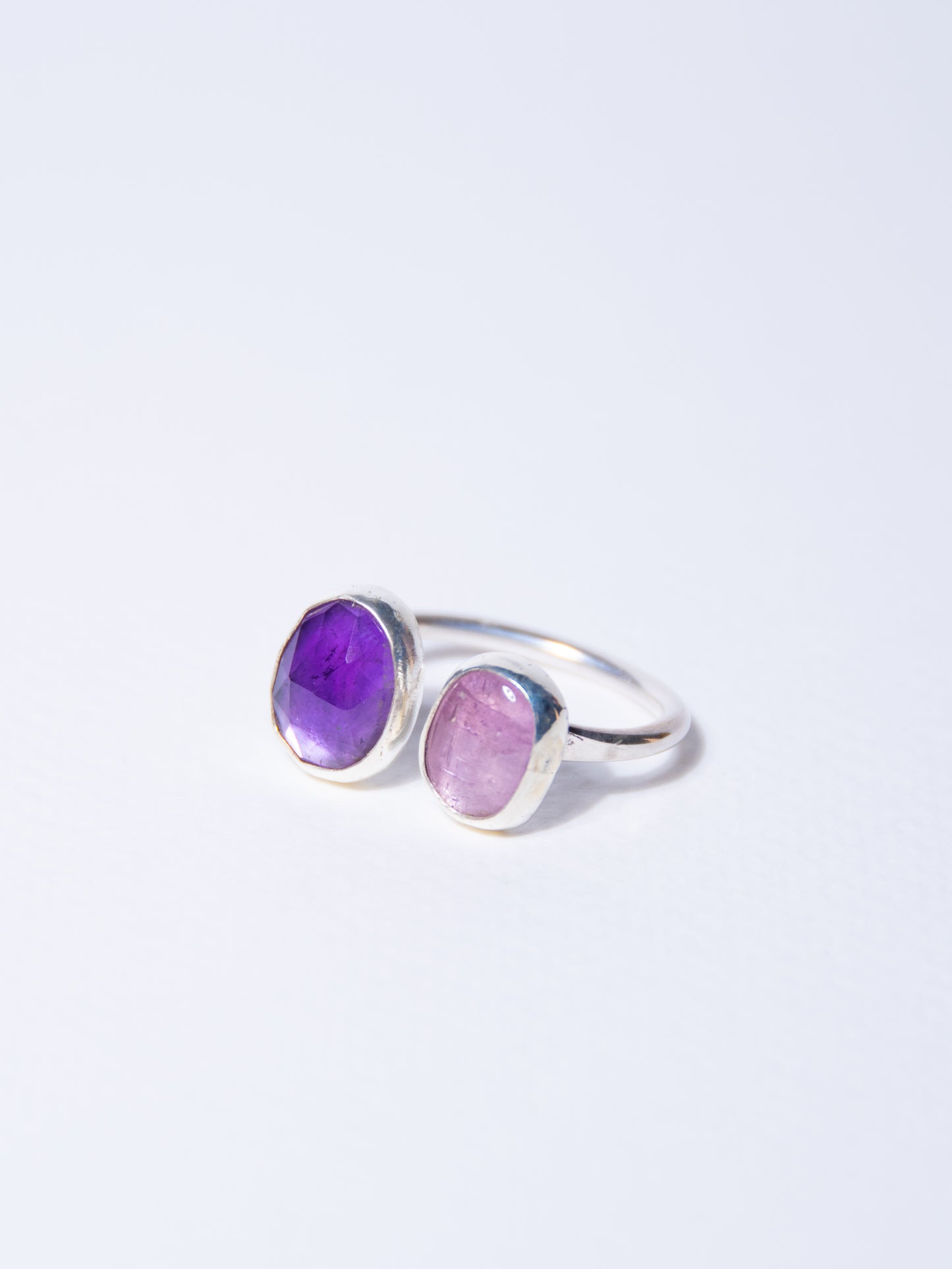 Amethyst x pink Tourmaline Ring (9-10)