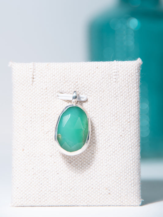 Chrysoprase Charm Pendant