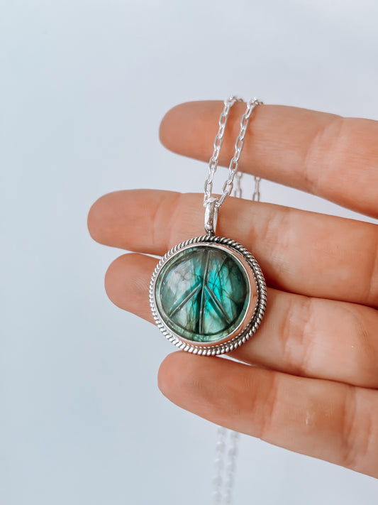 Peace Labradorite Necklace