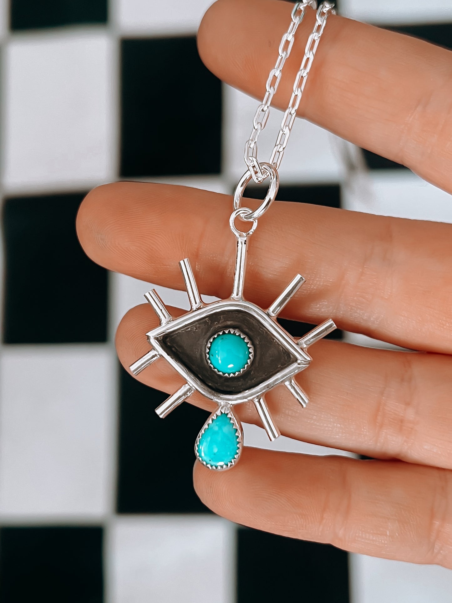 Crying Argus Turquoise Necklace