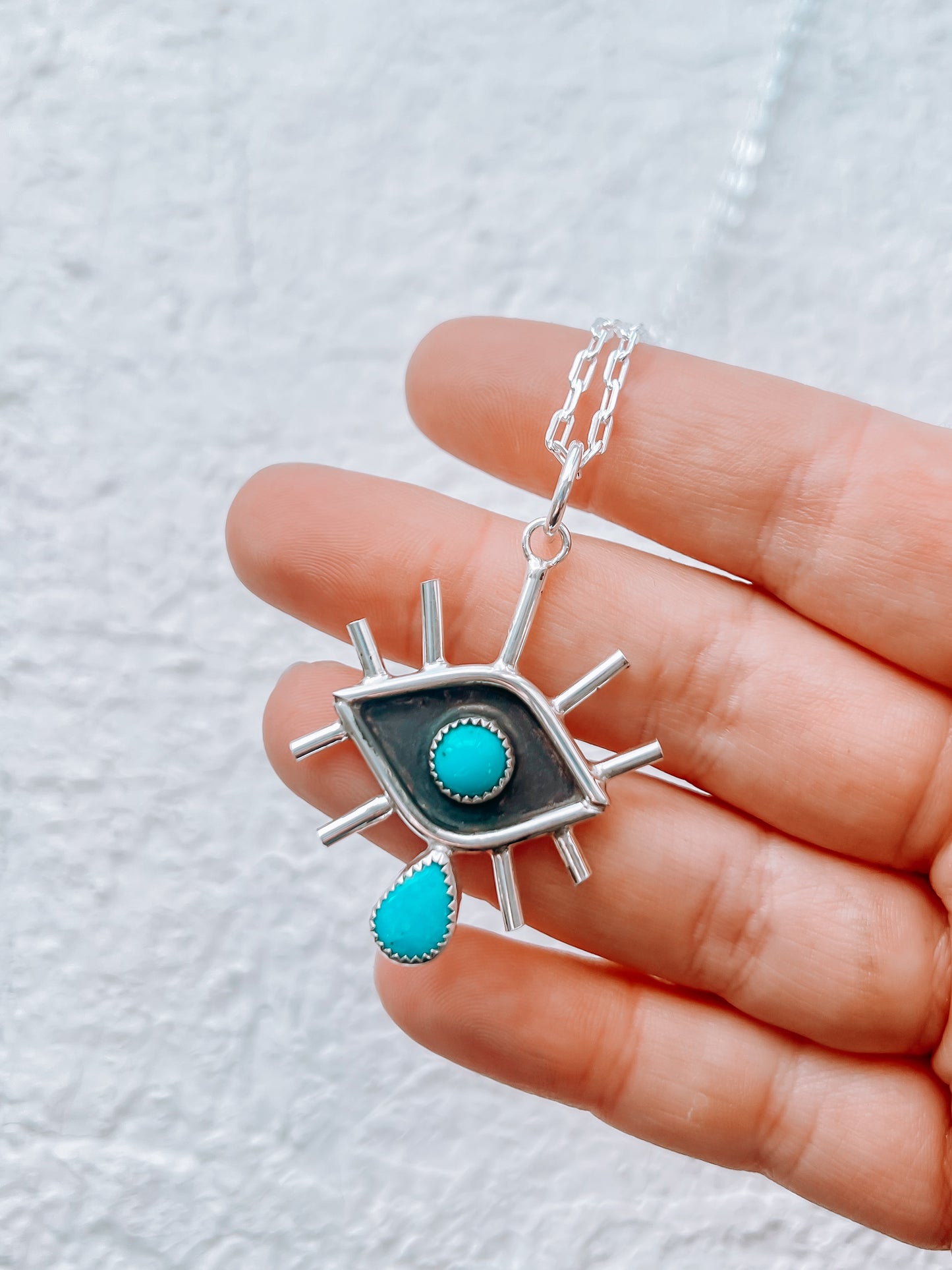 Crying Argus Turquoise Necklace