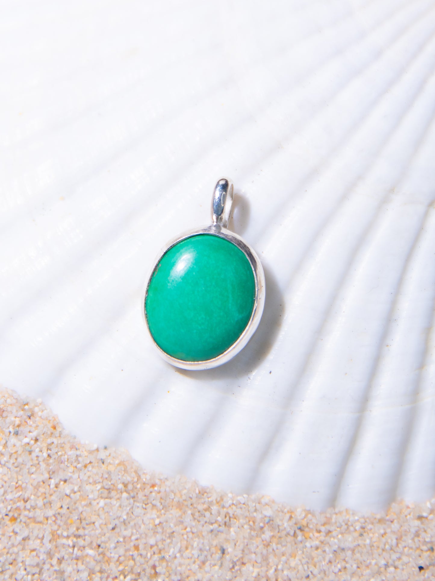 Green Turquoise Charm Pendant