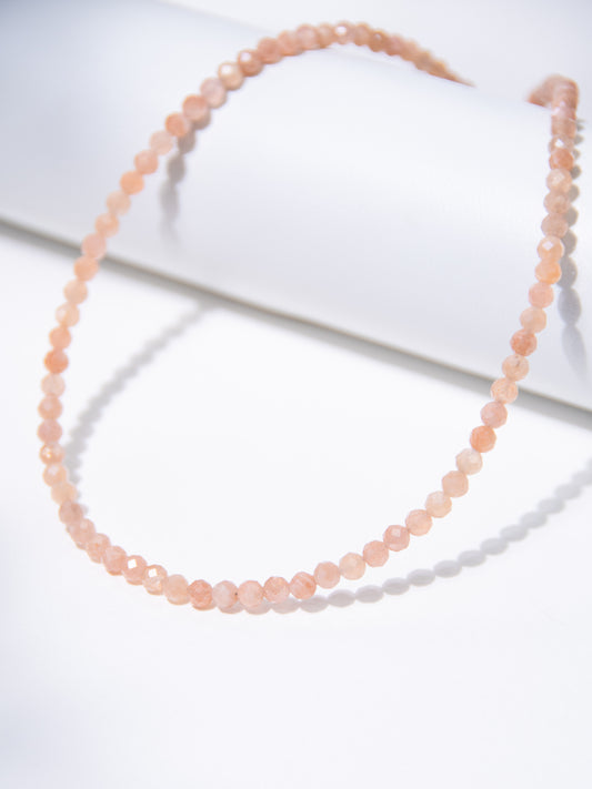 Peach Moonstone Choker Necklace