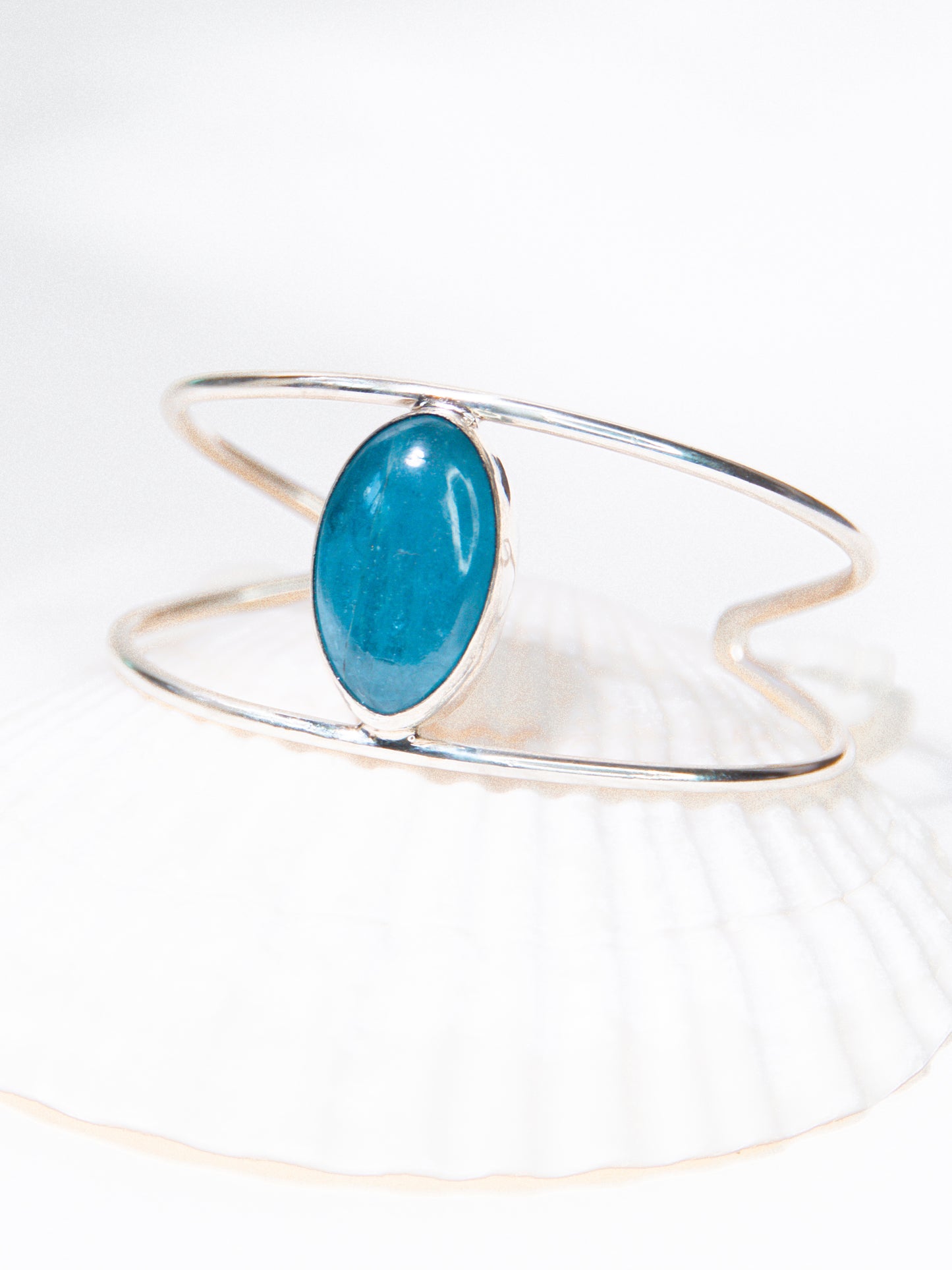 Aquamarine Cuff Bracelet