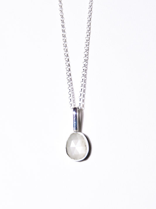 White Moonstone Necklace