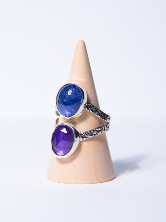 Amethyst x Tanzanite Ring (7.5)