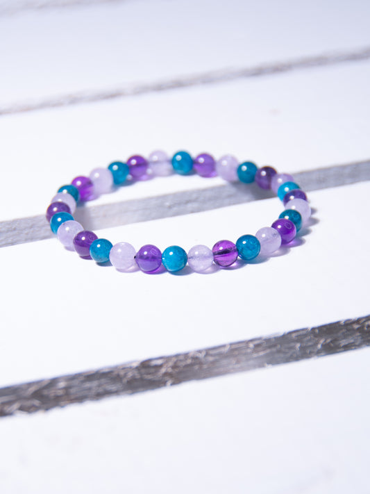 Amethyst & Apatite Bracelet