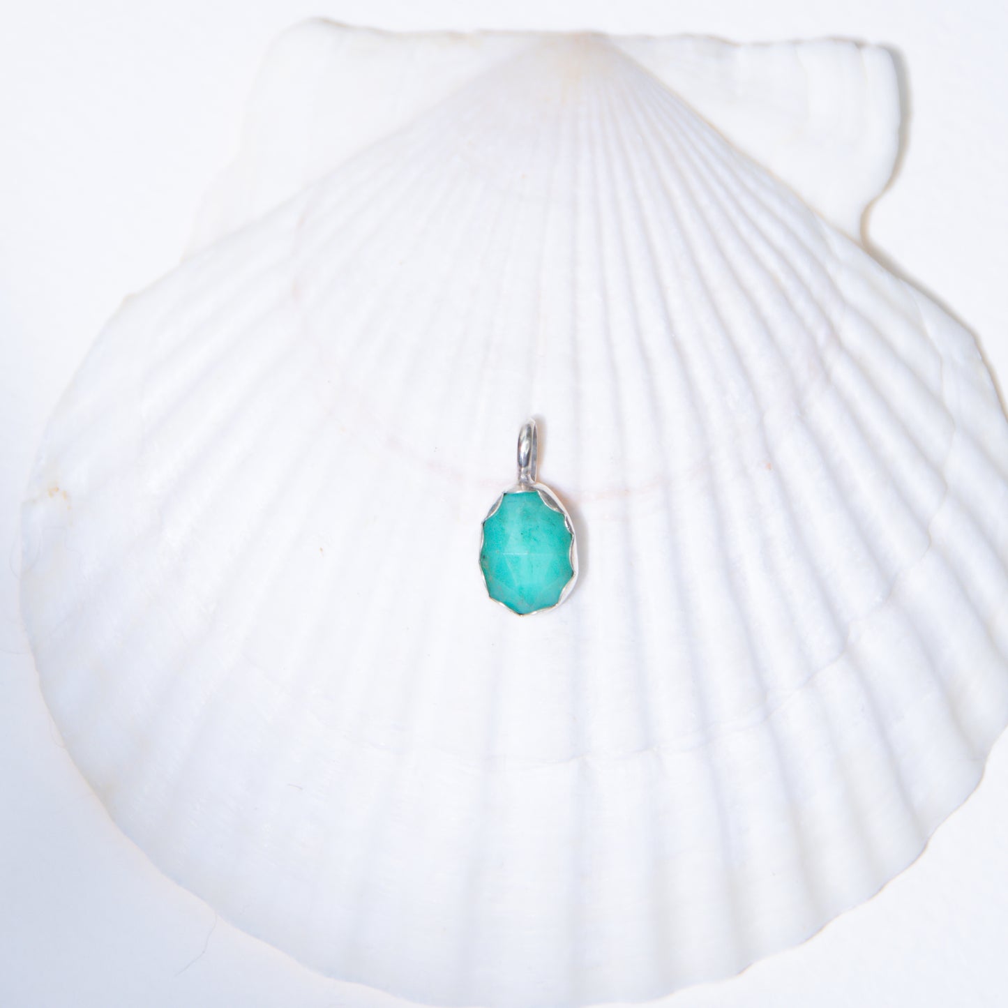 Chrysoprase Charm Pendant