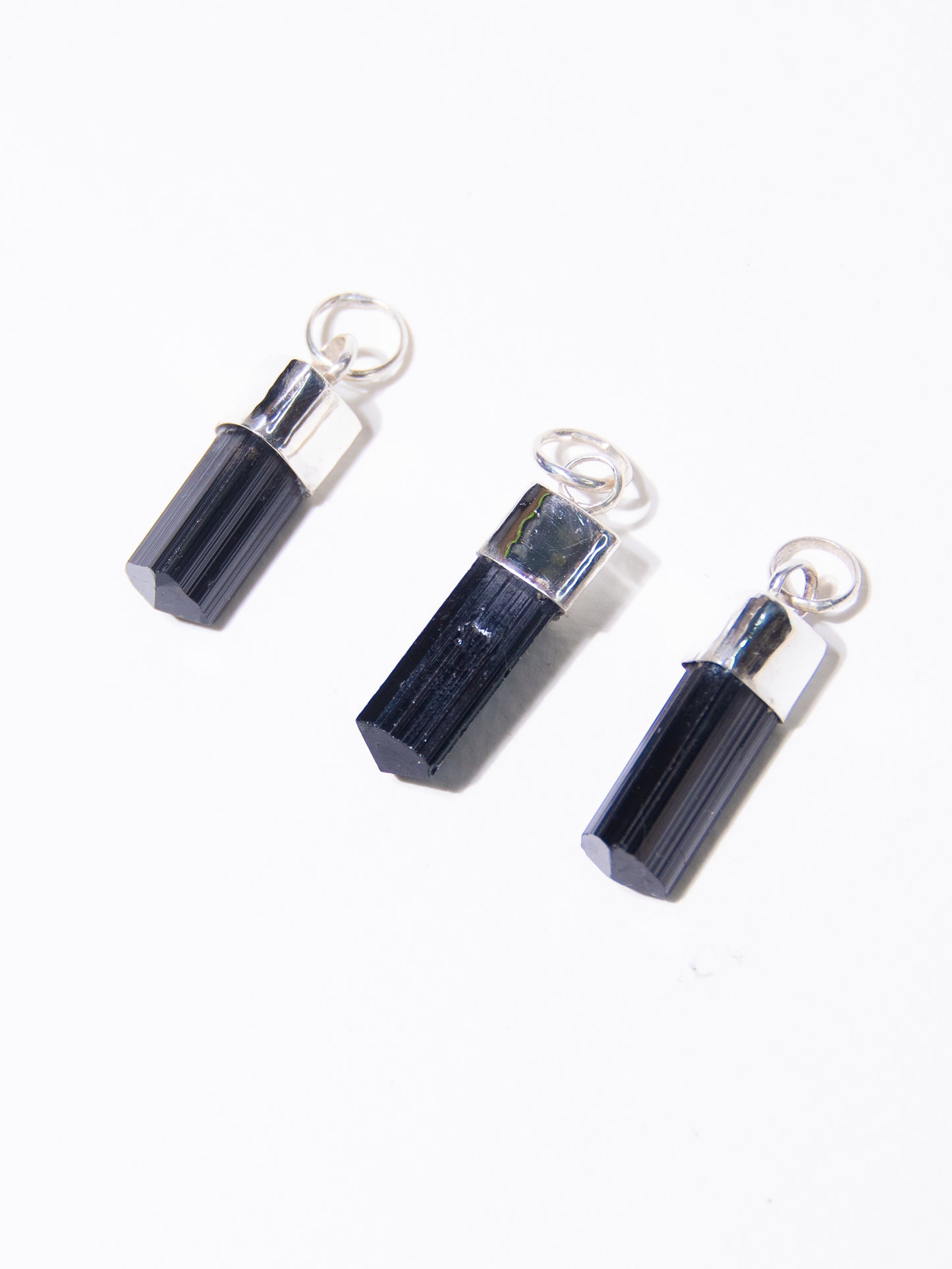 Black Tourmaline Charm Pendant