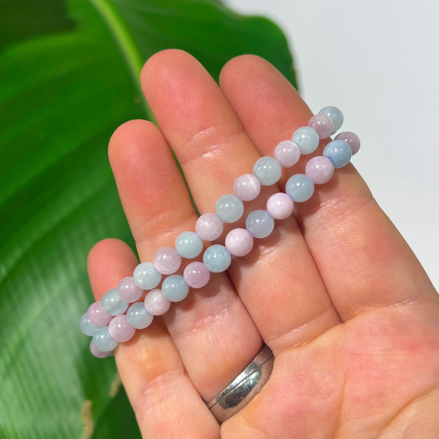 Kunzite & Aquamarine Bracelet