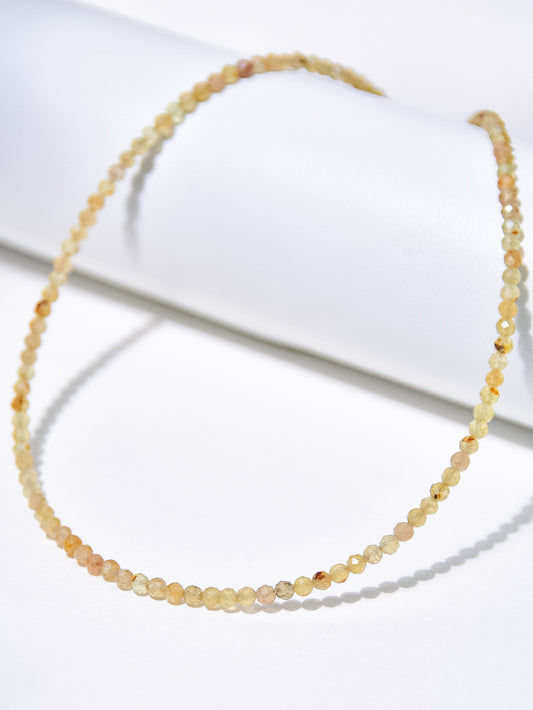 Yellow Apatite Choker Necklace