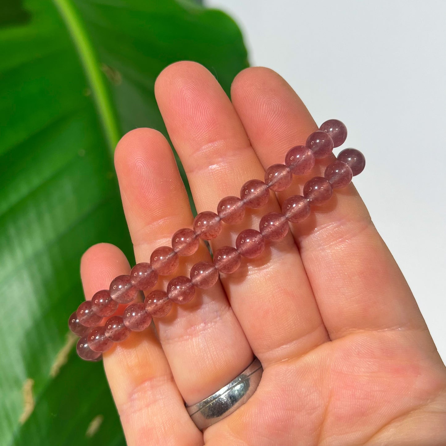 Strawberry Quartz Bracelet