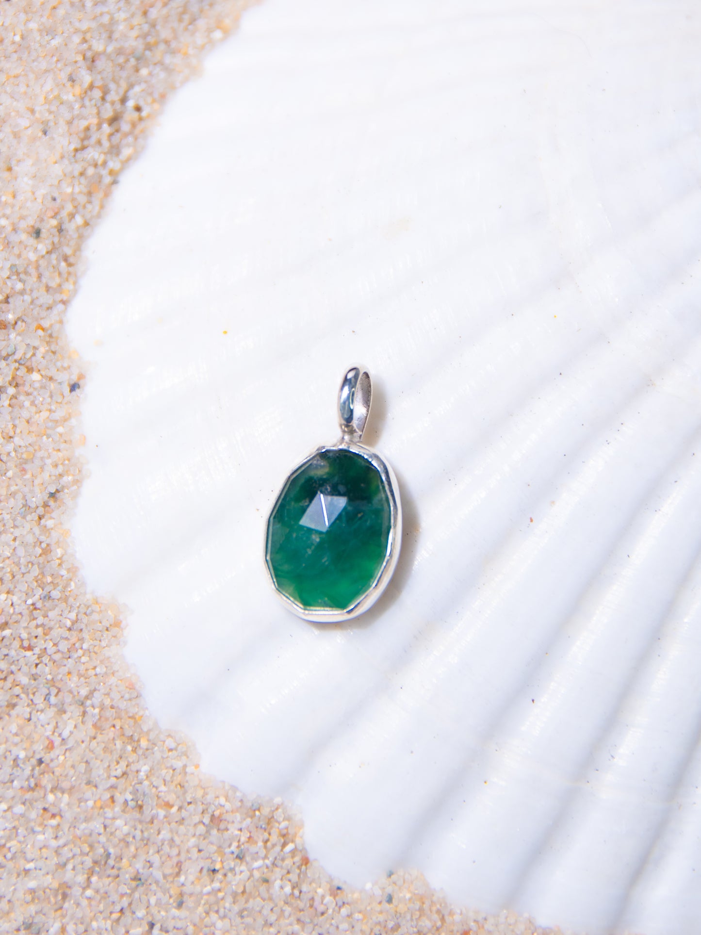 Chrome Chalcedony Charm Pendant