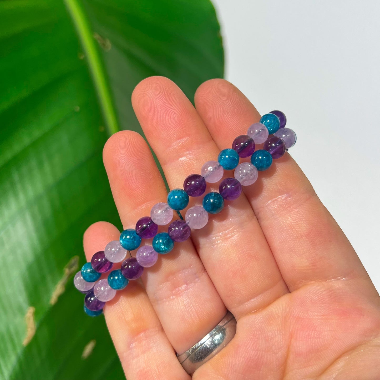 Amethyst & Apatite Bracelet