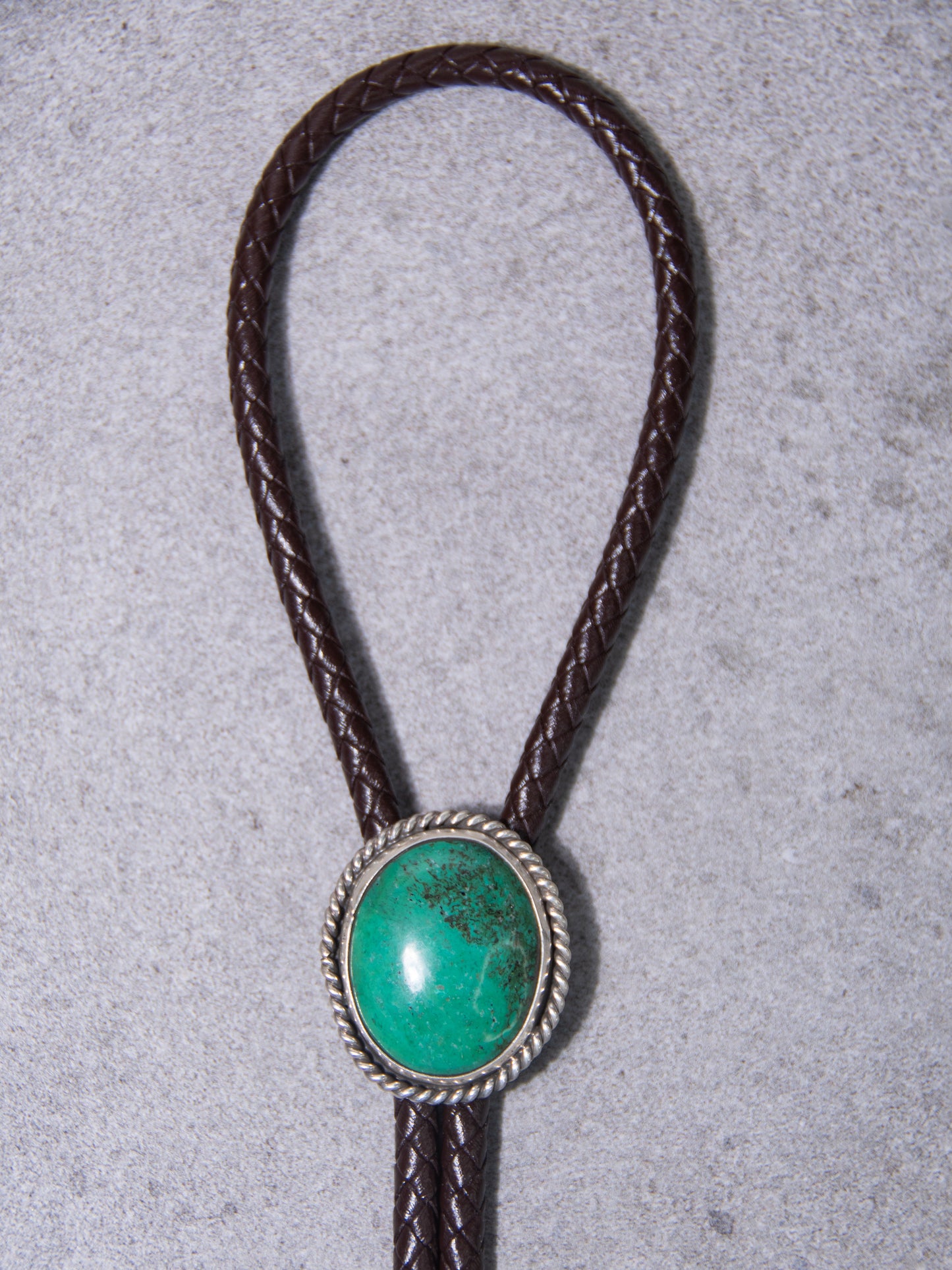 Turquoise Bolo Tie (brown)