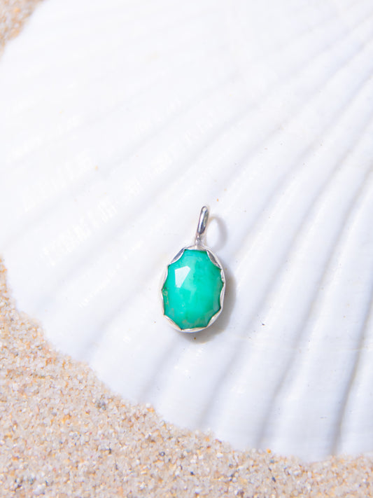 Chrysoprase Charm Pendant