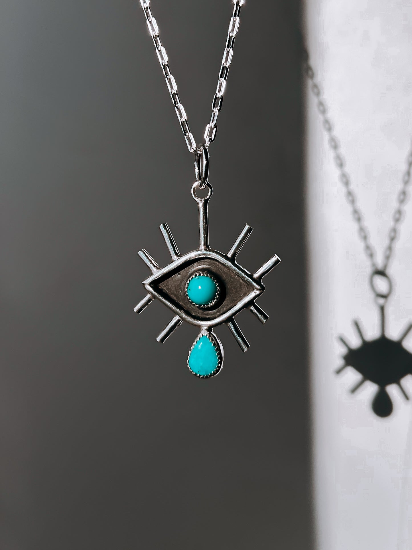 Crying Argus Turquoise Necklace