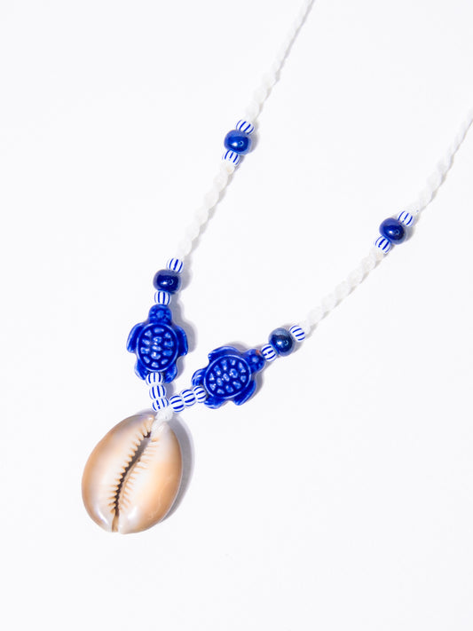 Cowrie Macrame Necklace