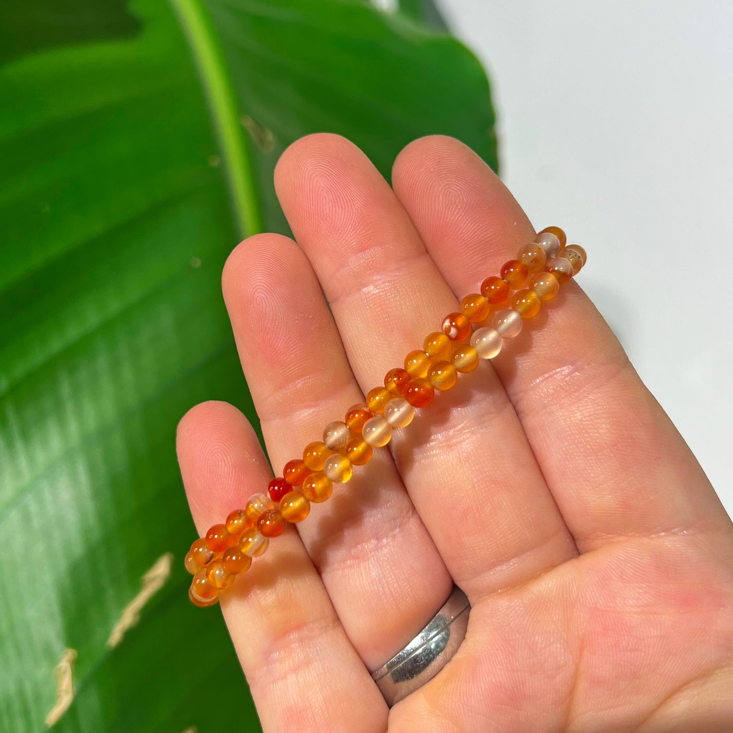 Carnelian Bracelet 4mm