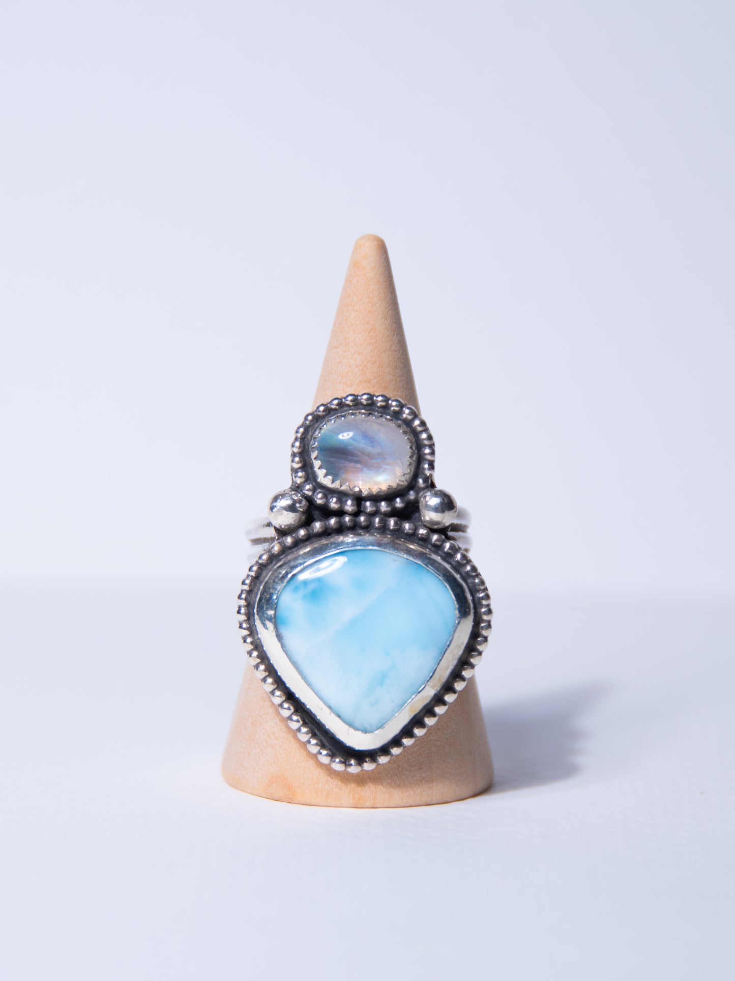 Larimar x Moonstone Ring (7)