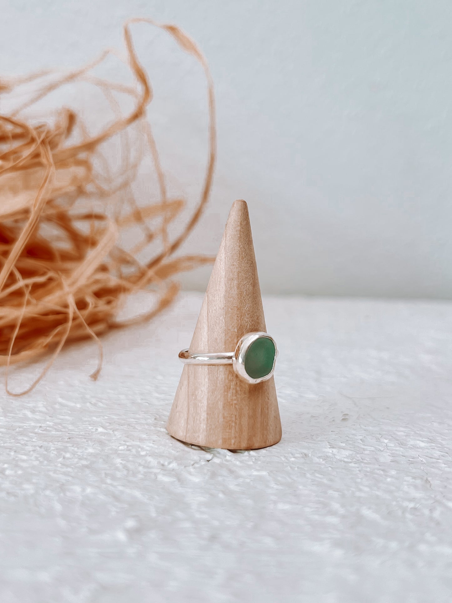 Sea Glass Ring (7.5)